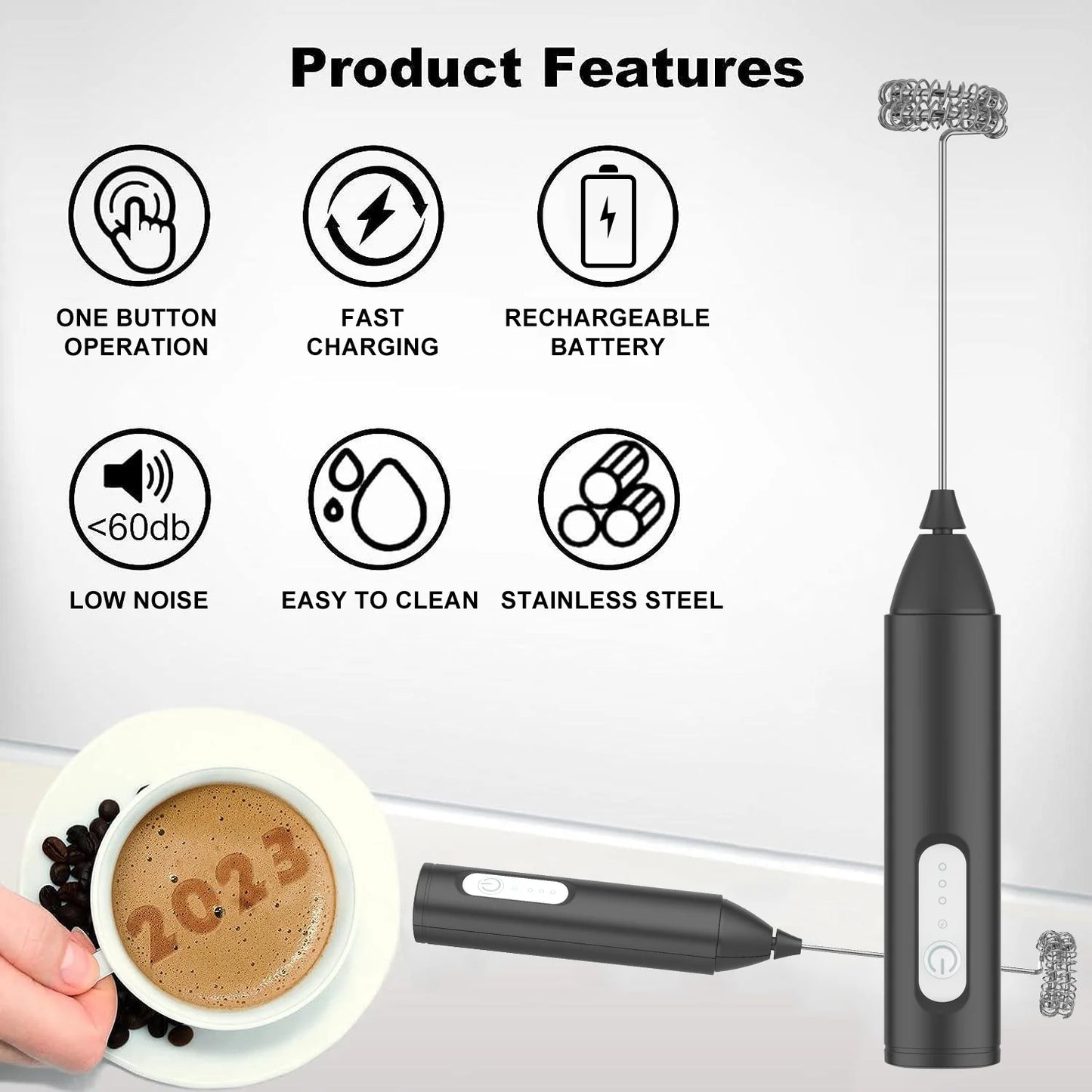Rechargeable Mini Whisk