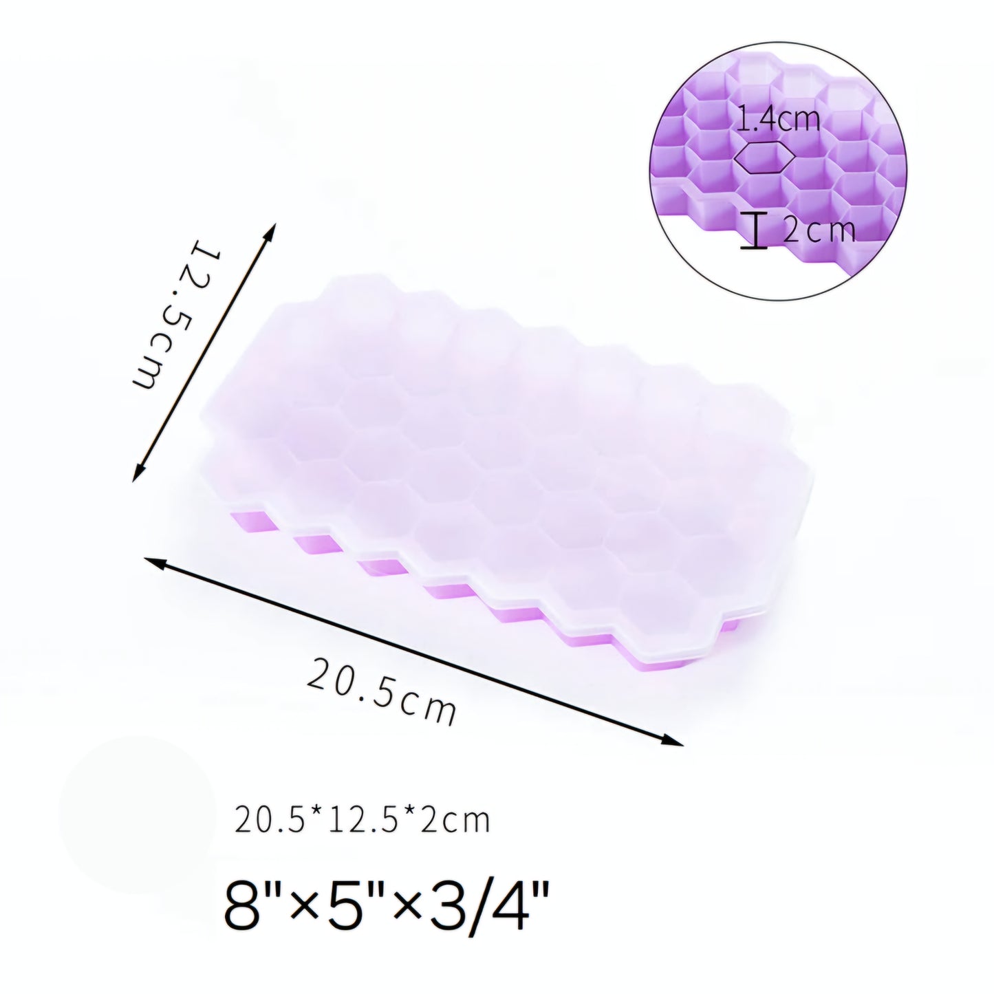 37-Cube Large-capacity Silicone Ice Tray